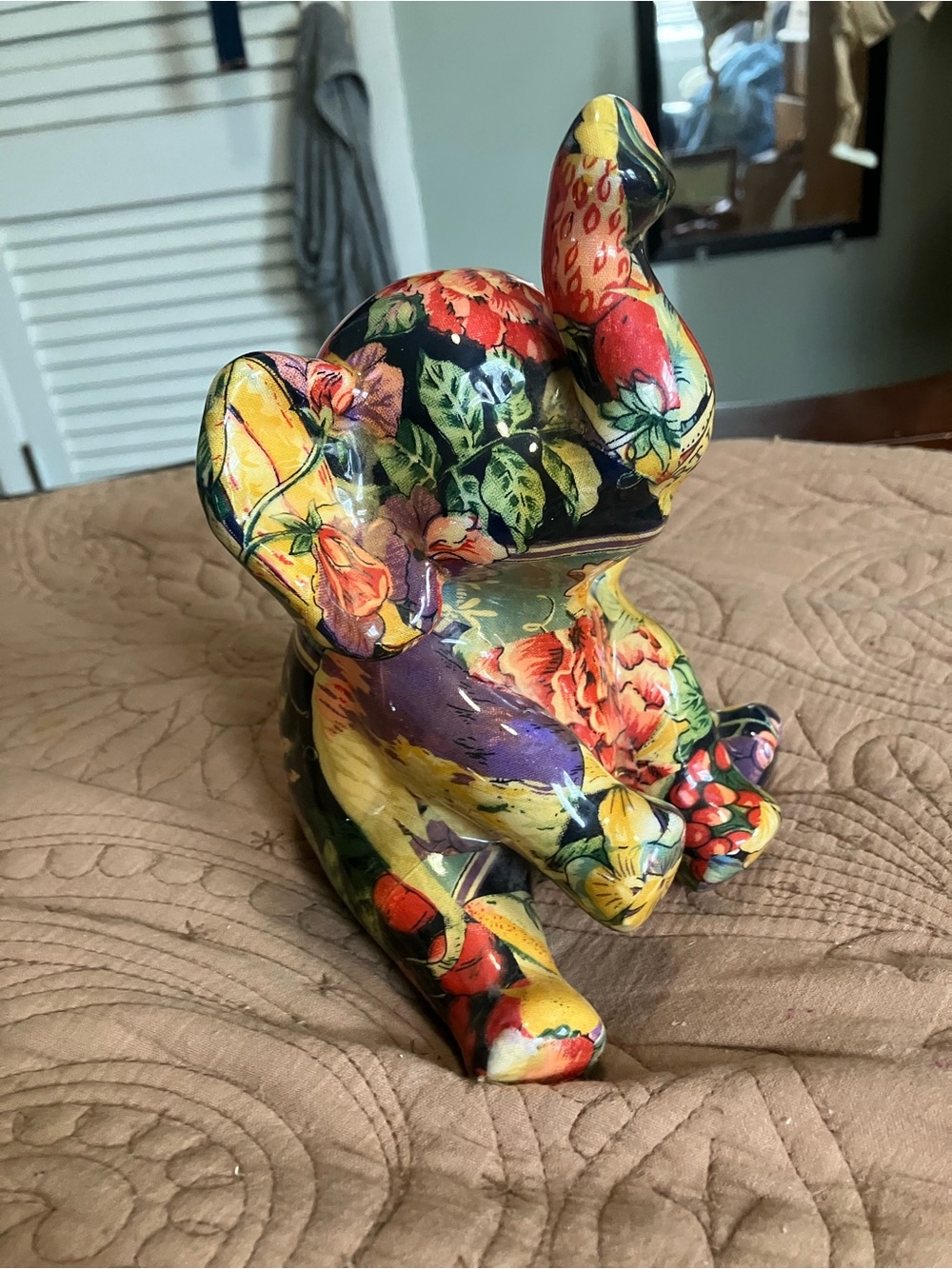 LaVie Safari Patchwork Elephant Figurine